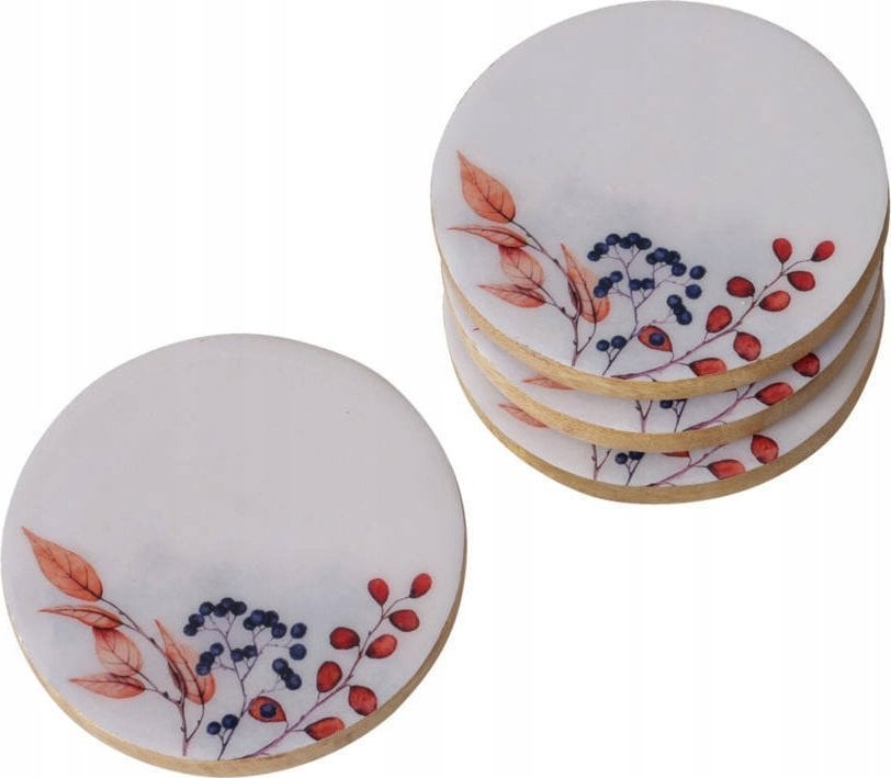 Boltze Podstawka pod kubek Brinja, drewno mango, Ø 10 cm