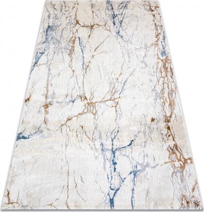 Dywany Łuszczów Dywan AKRYL ELITRA 9962 Marmur przecierany kość słoniowa / niebieski, 240x350 cm