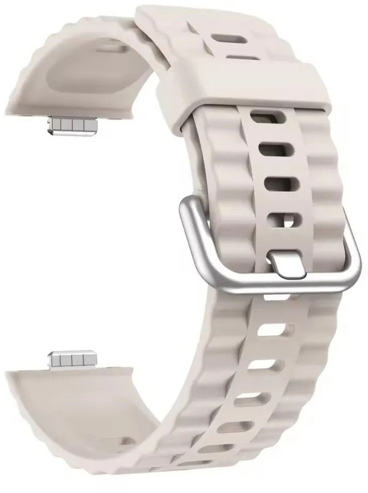 SILIKONOWY PASEK DO HUAWEI WATCH FIT 3 / FIT 4 / FIT 4 PRO BEŻOWY