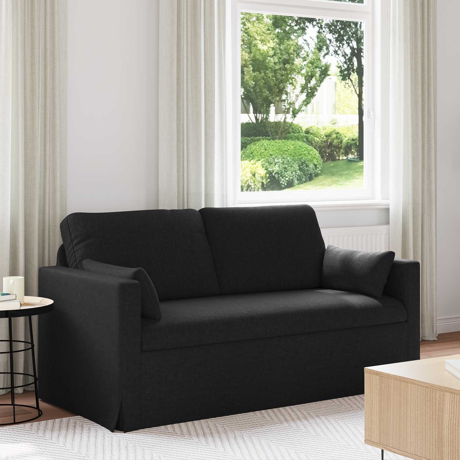 vidaXL Sofa Czarny 160 x 78 x 80 cm Metal