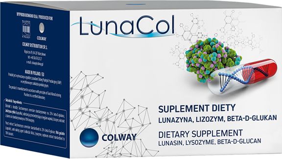 Colway COLWAY_LunaCol Dietary Supplement suplement diety z lunazyną i lizozymem 60 kapsułek