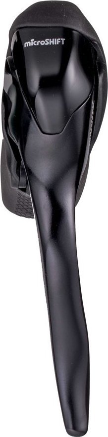 Microshift Klamkomanetka MICROSHIFT ADVENT X, Lewa, 1.rzędowa, Nie kompatybilna z Shimano, Dual Control, Z Dźwiginią Hamulca Tylko, Czarna (NEW)