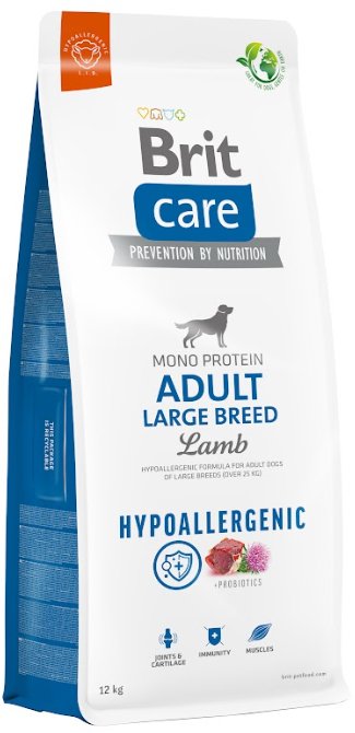 BRIT CARE Dog Hypoallergenic Adult Large Breed Lamb 2x12kg