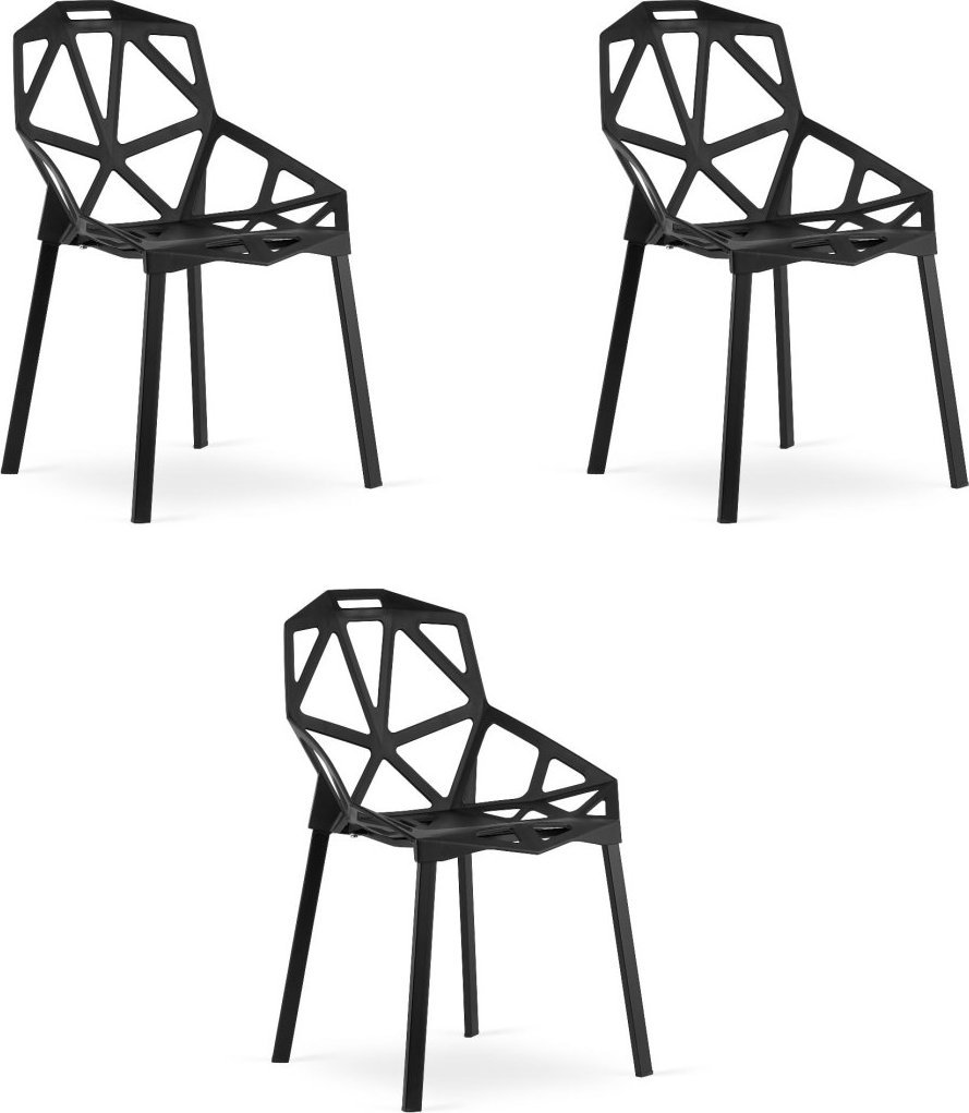 Leobert Krzesło ESSEN - czarne x 3
