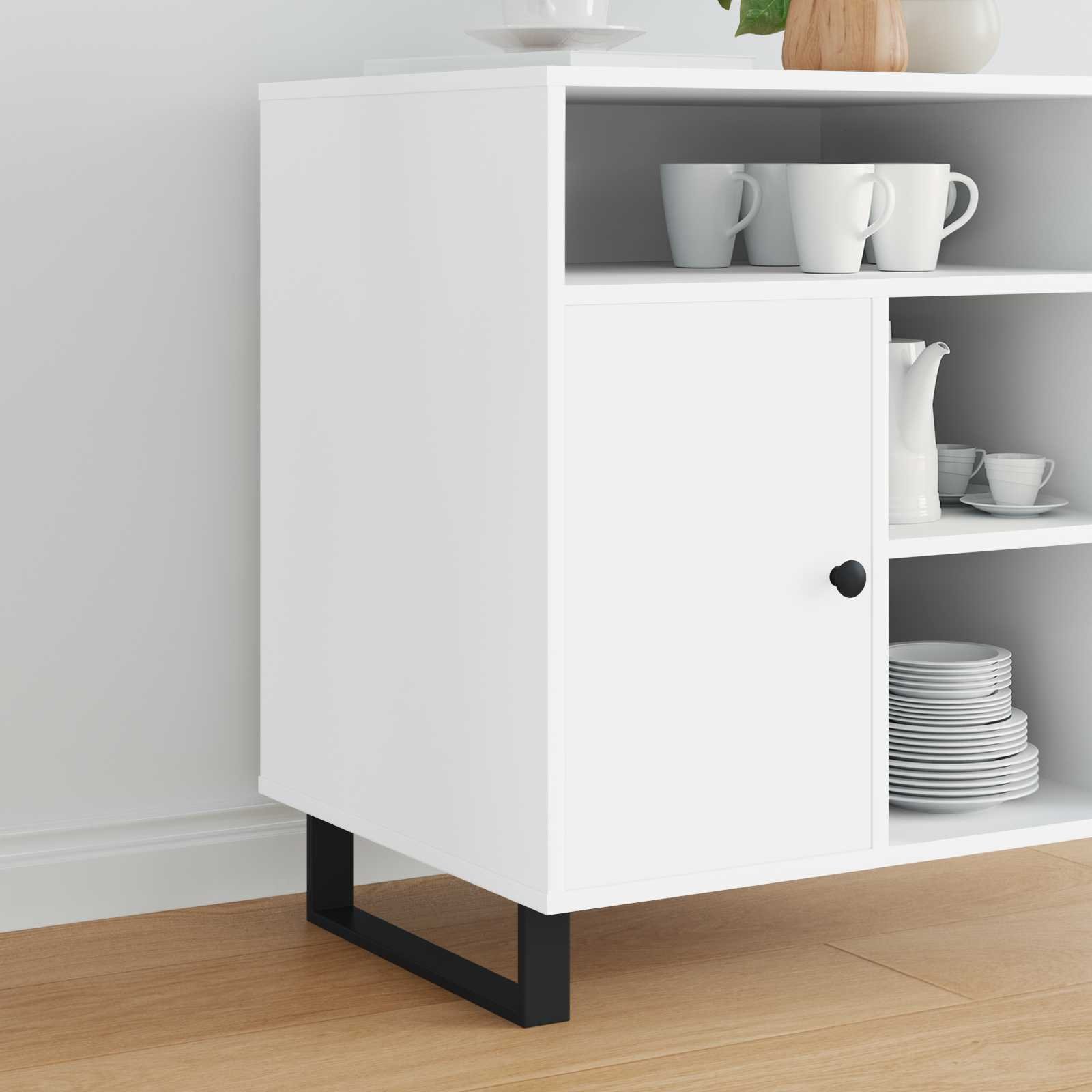 vidaXL Nóżki meblowe 12 pcs Czarny 37,6 x 4 x 10 mm Żelazo