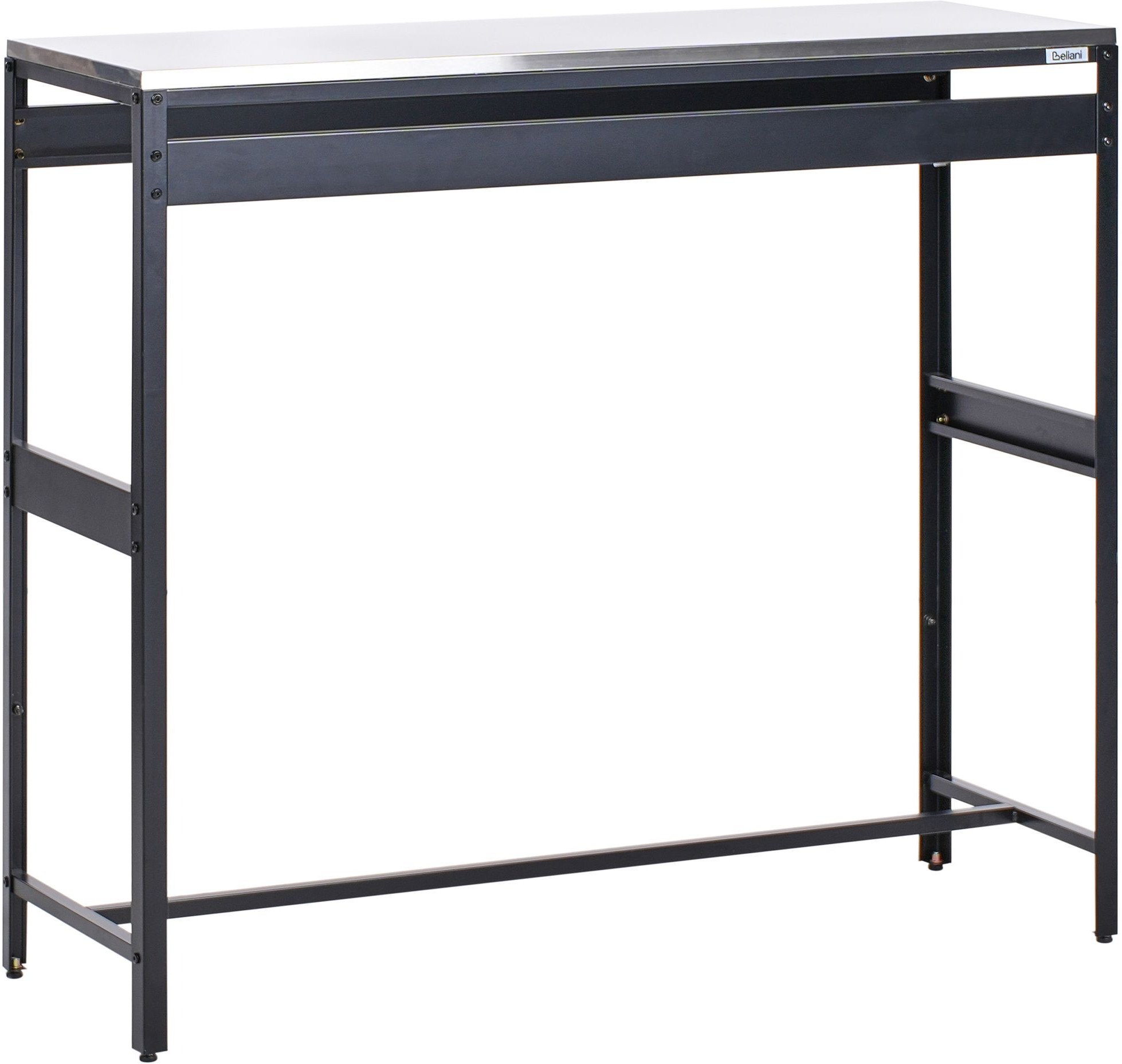 Stół barowy ogrodowy MAENZA Czarny 40 cm 120 cm Metal