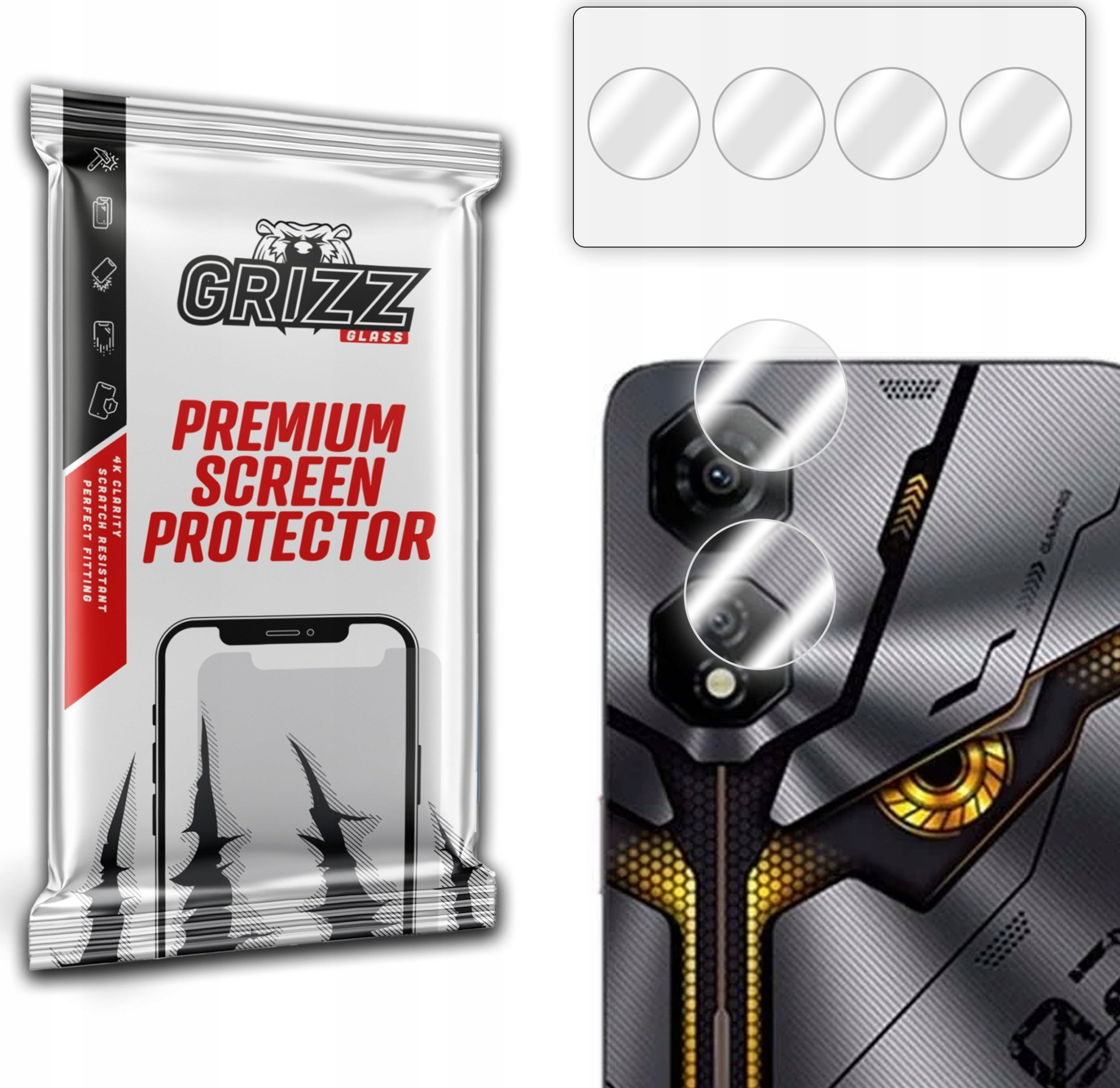 GrizzGlass Szkło na aparat GrizzGlass HybridGlass Camera do Nubia Neo 2