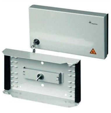 TELEGRTNER FO Compact Splice Box, 265x150x55 mm, RAL 7035