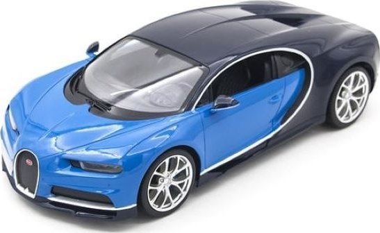 Rastar Bugatti Chiron niebieski RASTAR model 1:14 Zdalnie sterowane auto + Światła LED + Pilot 2,4 GHz