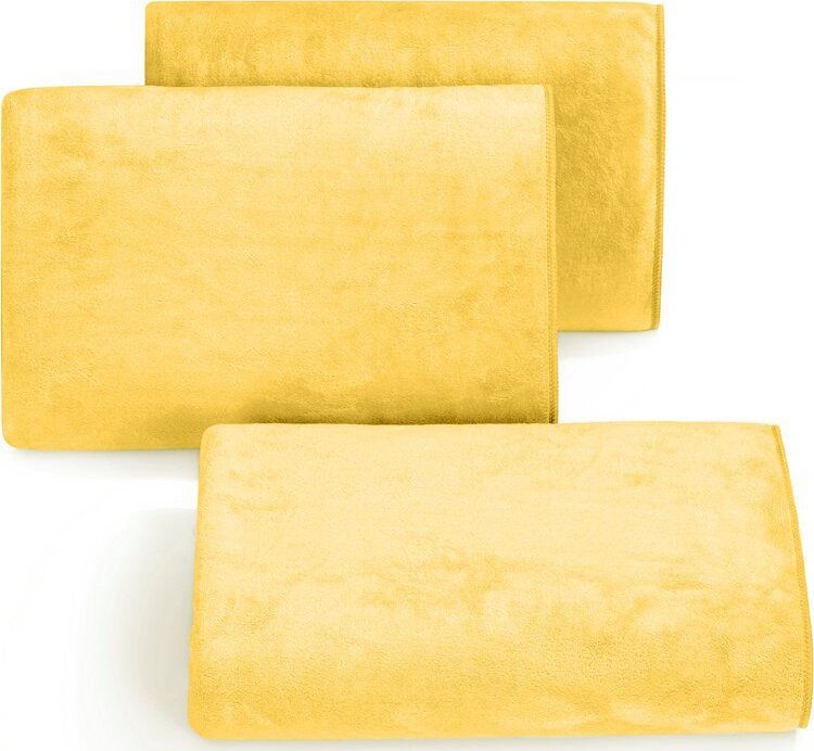 Eurofirany Ręcznik szybkoschnący z mikrofibry AMY 80X150 żółty