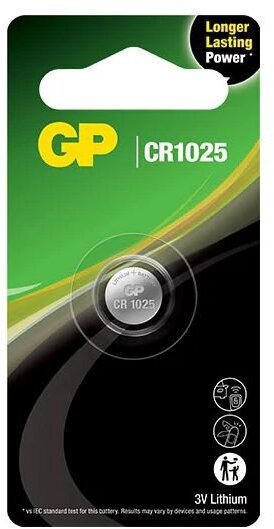 GP 1 x bateria litowa mini CR1025