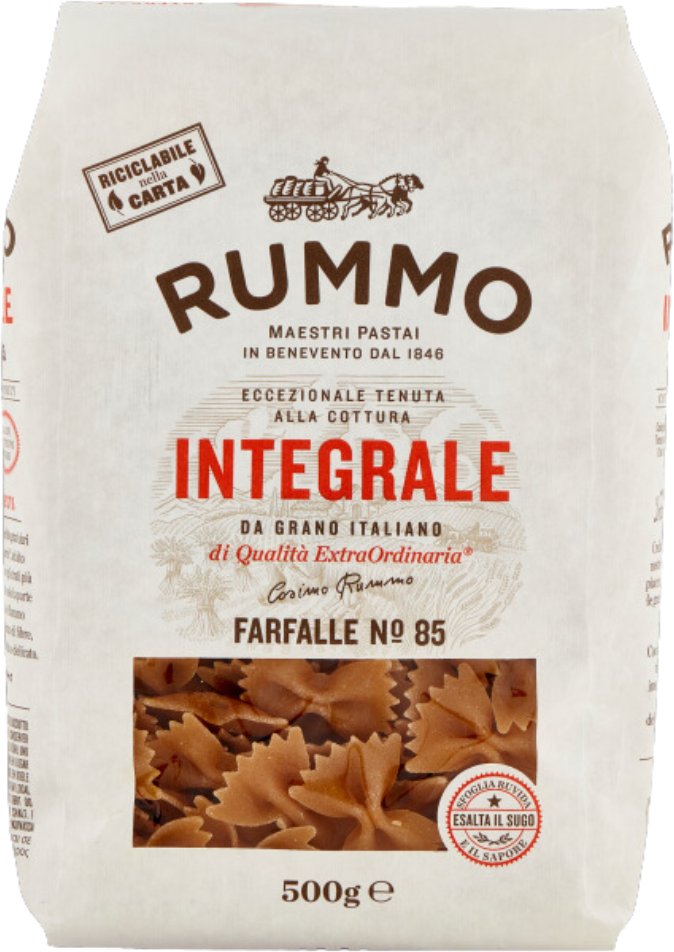Makaron Farfalle n. 85 Integrale 500g - Rummo