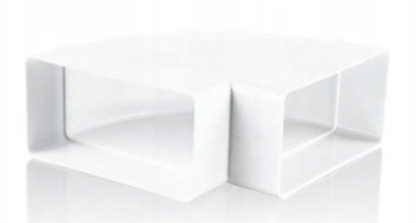 Kolano poziome kanału płaskiego 90 stopni 55x110 KP55-4