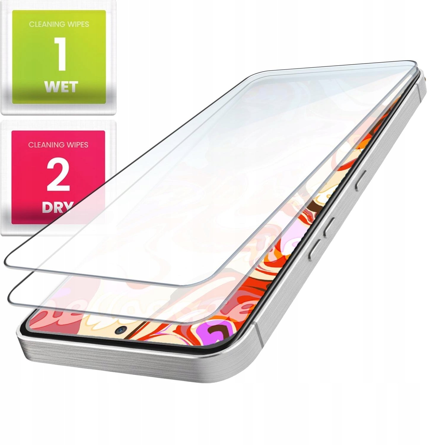 2-PAK Szkło Hartowane Do Motorola Moto G56 (Płaskie, 2.5D, Szybka, 9H)