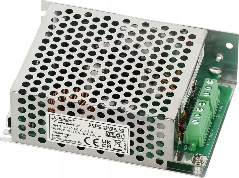 PRZETWORNICA ZASILANIA DCDC-12V5A-SD PULSAR