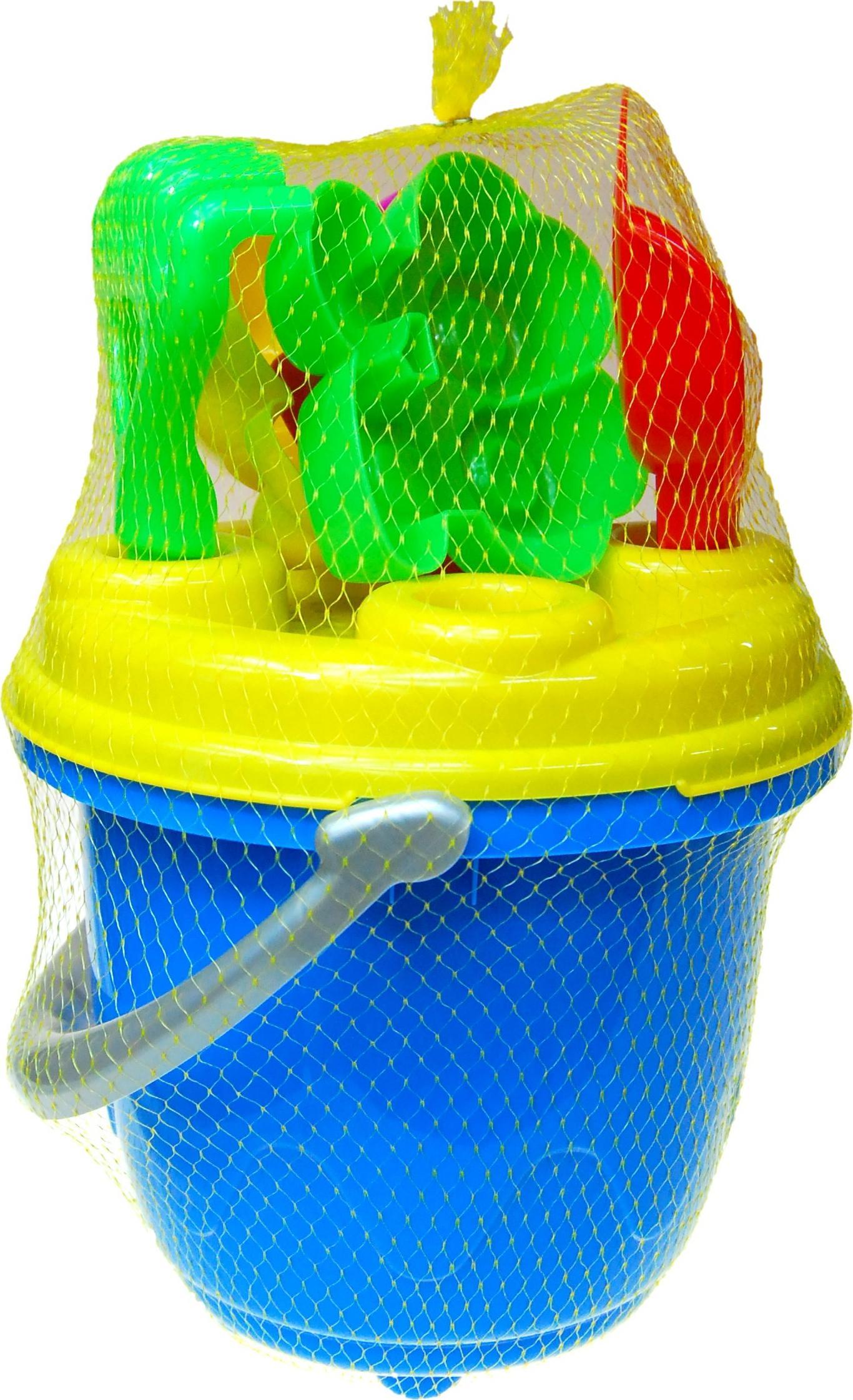 Czako Zestaw do piasku wiaderko 7el Biedronka siatka Czako