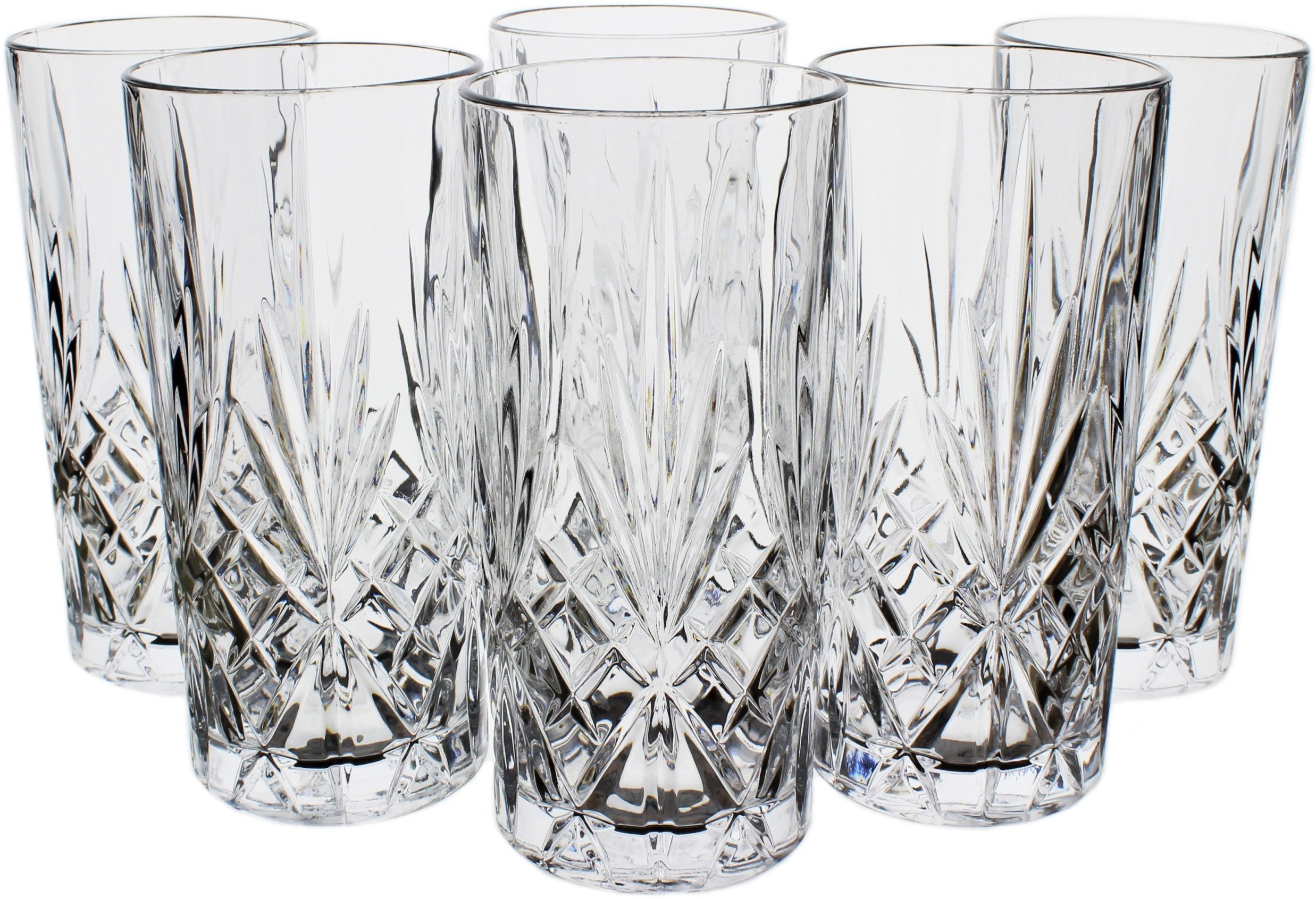 Crystal glasses RCR MELODIA HB TUMBLER, tall, 360 ml, 6 pcs.