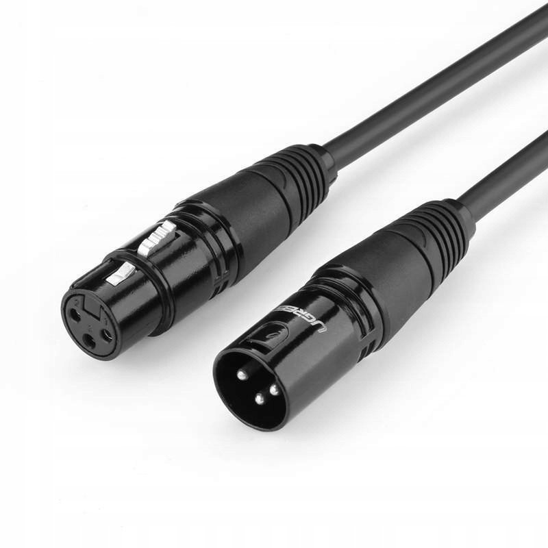 Kabel audio XLR UGREEN AV130, czarny