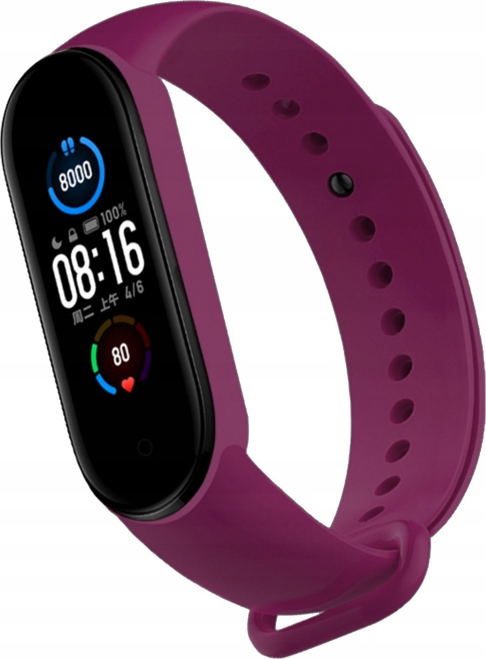 Hello Case OPASKA ZAMIENNA RÓŻ PASEK DO OPASKI XIAOMI MI BAND 5 / 6 WATCH