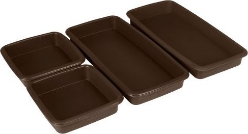 Lurch Silikonowe tacki do pieczenia Lurch FlexiForm, 4 szt., 11 x 11 cm (2 szt.), 24 x 11 cm (2 szt.)