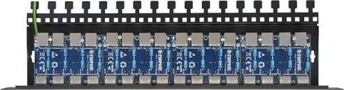 16-kanałowy panel zabezpieczający serii PRO z ochroną przepięciową POE EWIMAR PTF-516R-PRO/PoE