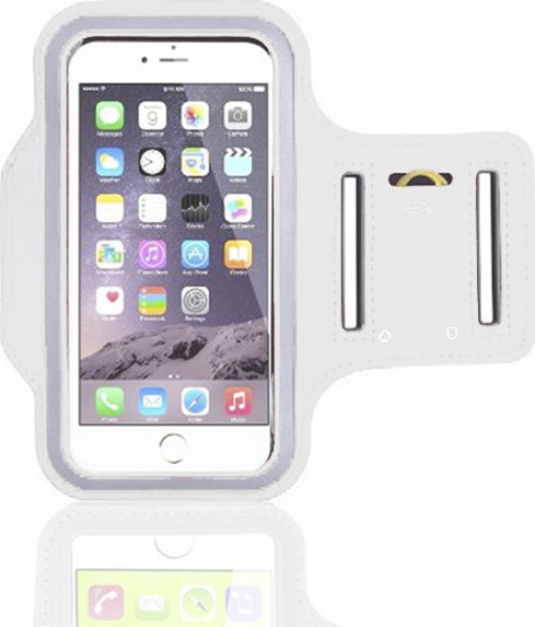 Mobilari OPASKA ETUI NA RAMIĘ DO BIEGANIA TELEFON 4.7'' BIAŁY