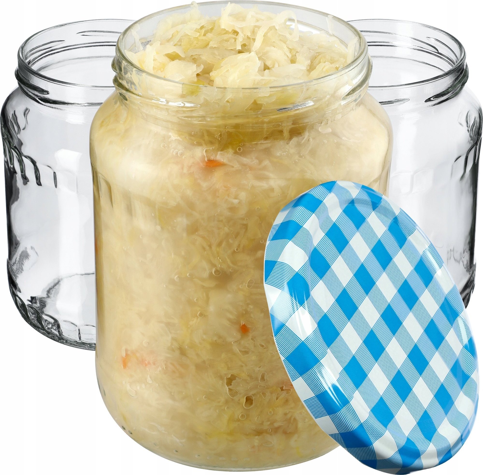 Kadax 8x Słoik Szklany 720ml Dżem Ogórki Zakrętka 82mm