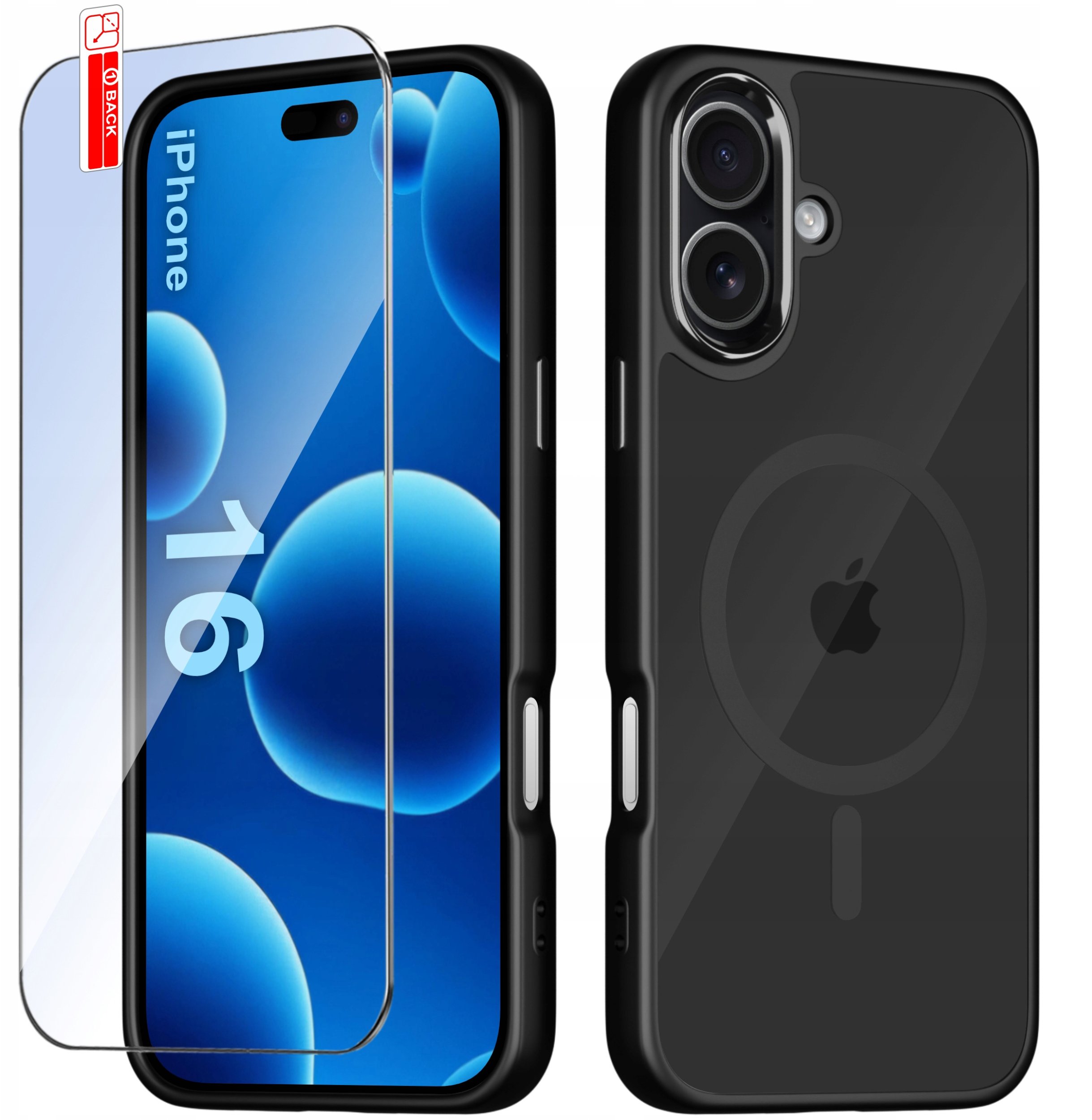 Etui do iPhone 16 CASE do MagSafe MATOWE Magnetyczne PREMIUM + Szkło 9H