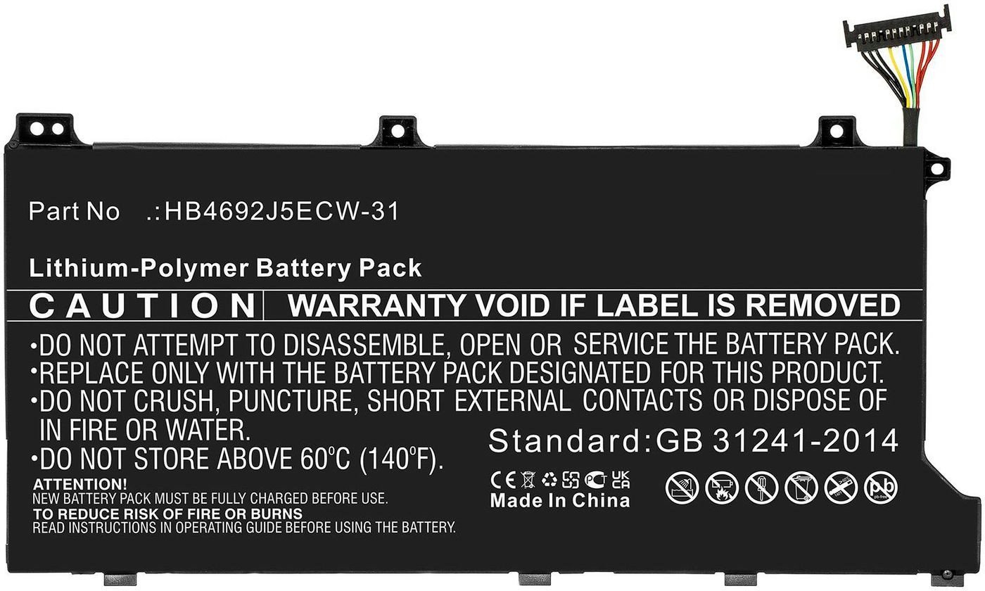 CoreParts Battery for Huawei Notebook Laptop 41.26Wh Li-Polymer 11.46V 3600mAh Black