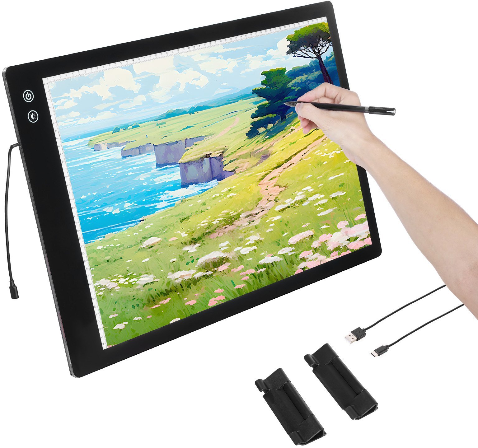 Ultracienka podświetlana tablica A2 LED idealna do rysunku