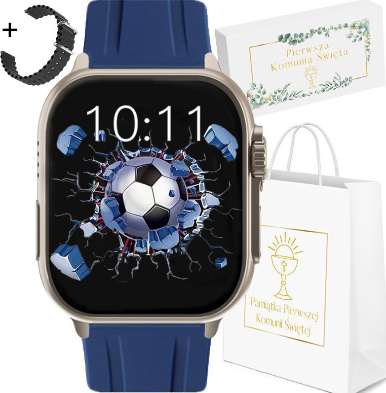 Smartwatch Rubicon Zegarek SMARTWATCH KOMUNIA Rubicon RNCF17 czarny