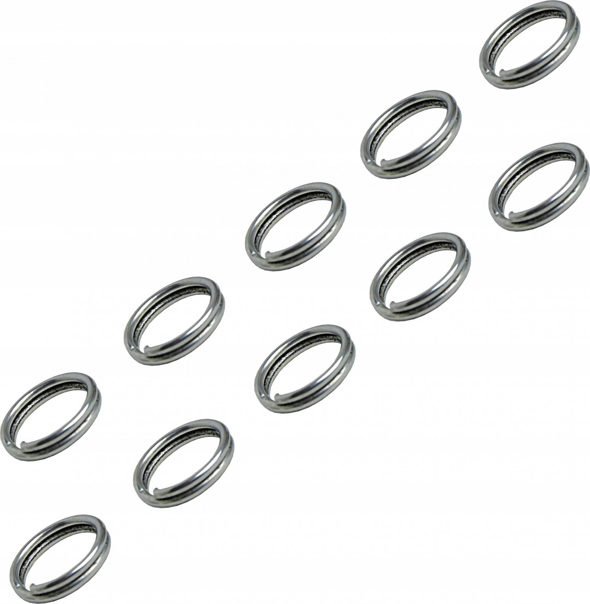 Assan Kółka ŁĄCZNIKOWE przegięte 9 mm Assan 10 szt srebr