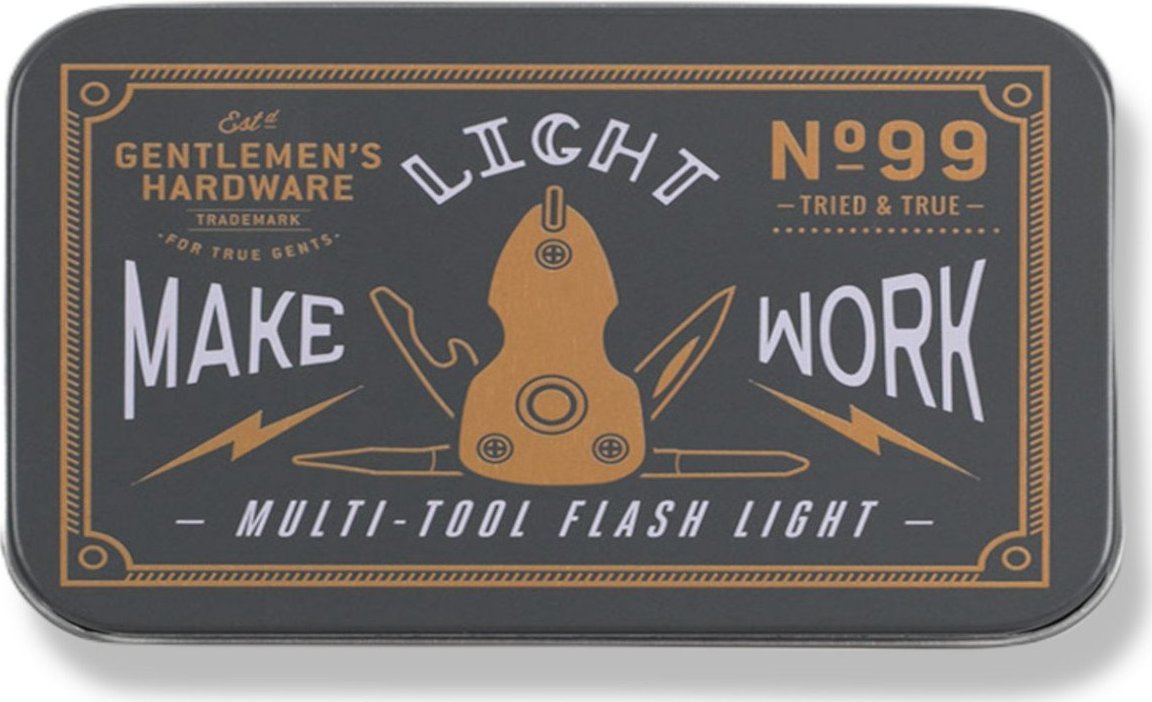 Gentlemens Hardware Multitool kieszonkowy z latarką | GENTLEMENS HARDWARE
