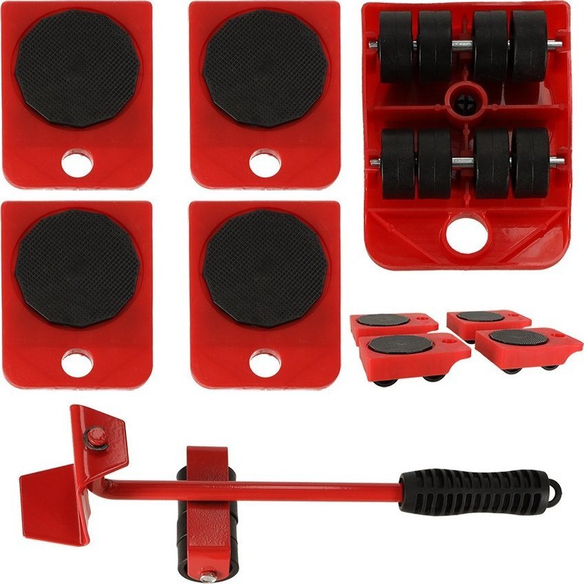 Retoo Rolki do transportu zestaw do przesuwania mebli 5w1