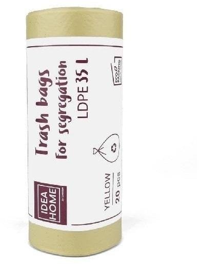 Worki na śmieci 35l żółte 20szt
