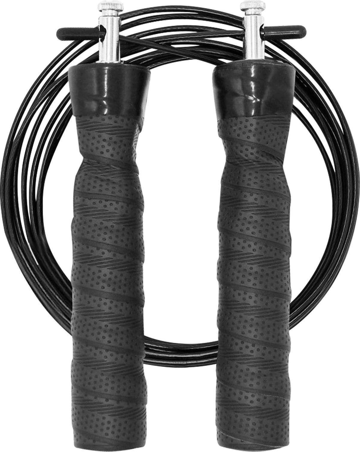 Skakanka sportowa Rebel Skakanka bokserska z gumową rączką z obciążeniem 2x100g i metalowym łożyskiem 3m regulowana, REBEL ACTIVE