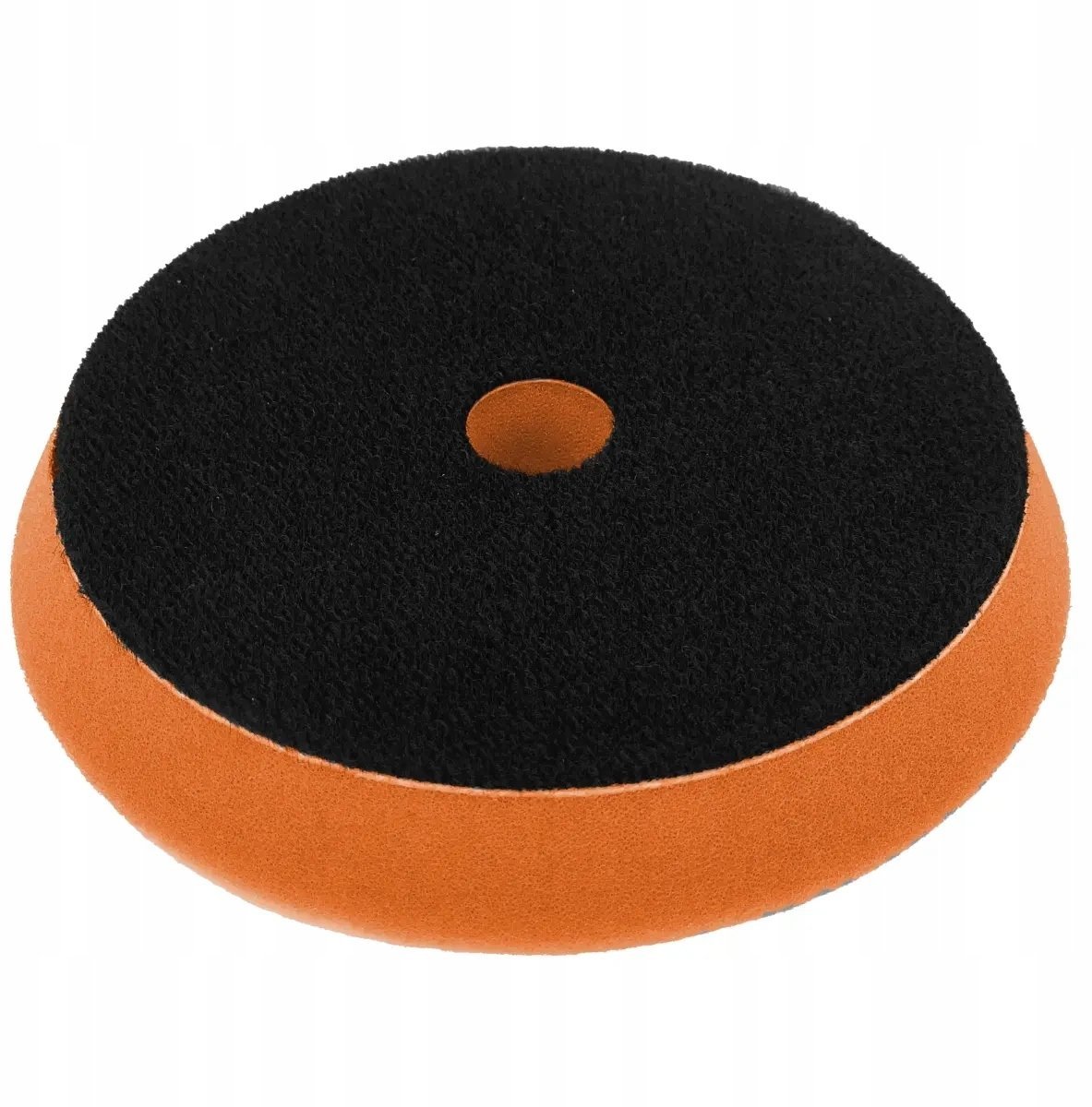 Gąbka polerska z rzepem twarda 125mm gr25mm (pomarańczowa)