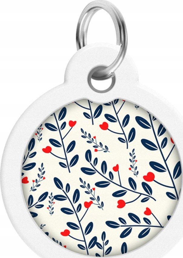 Collar WAU DOG SMART ID ADRESÓWKA KOŁO śr. 30mm MOTYW ROŚLINNY