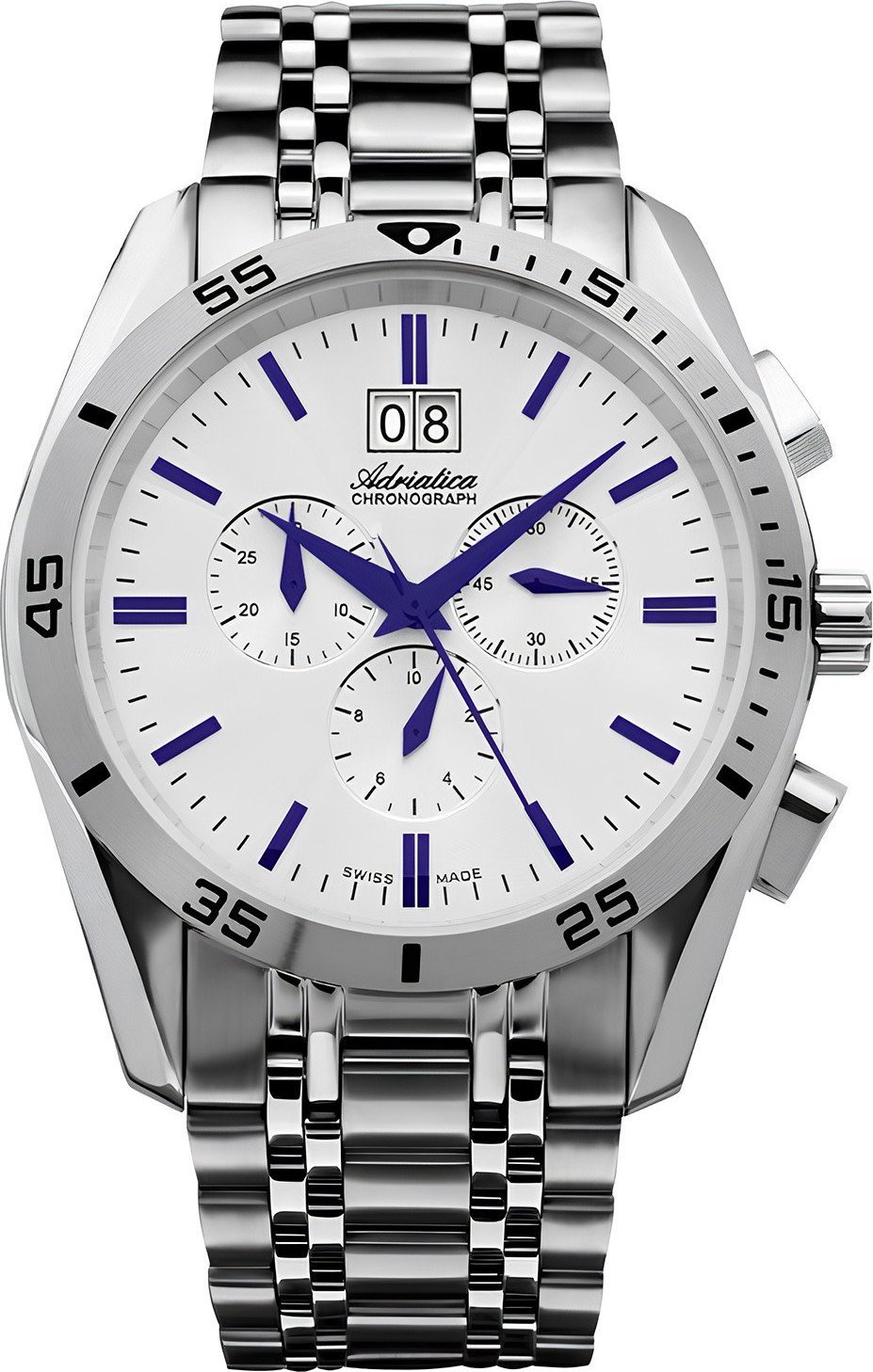 Zegarek Adriatica Zegarek męski Adriatica A8202.51B3CH srebrny