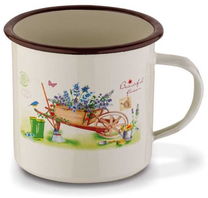 Kubek emaliowany 700 ml Garden