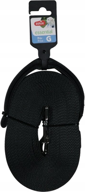 Zolux Smycz taśmowa długa dla psa 10m 20mm czarna