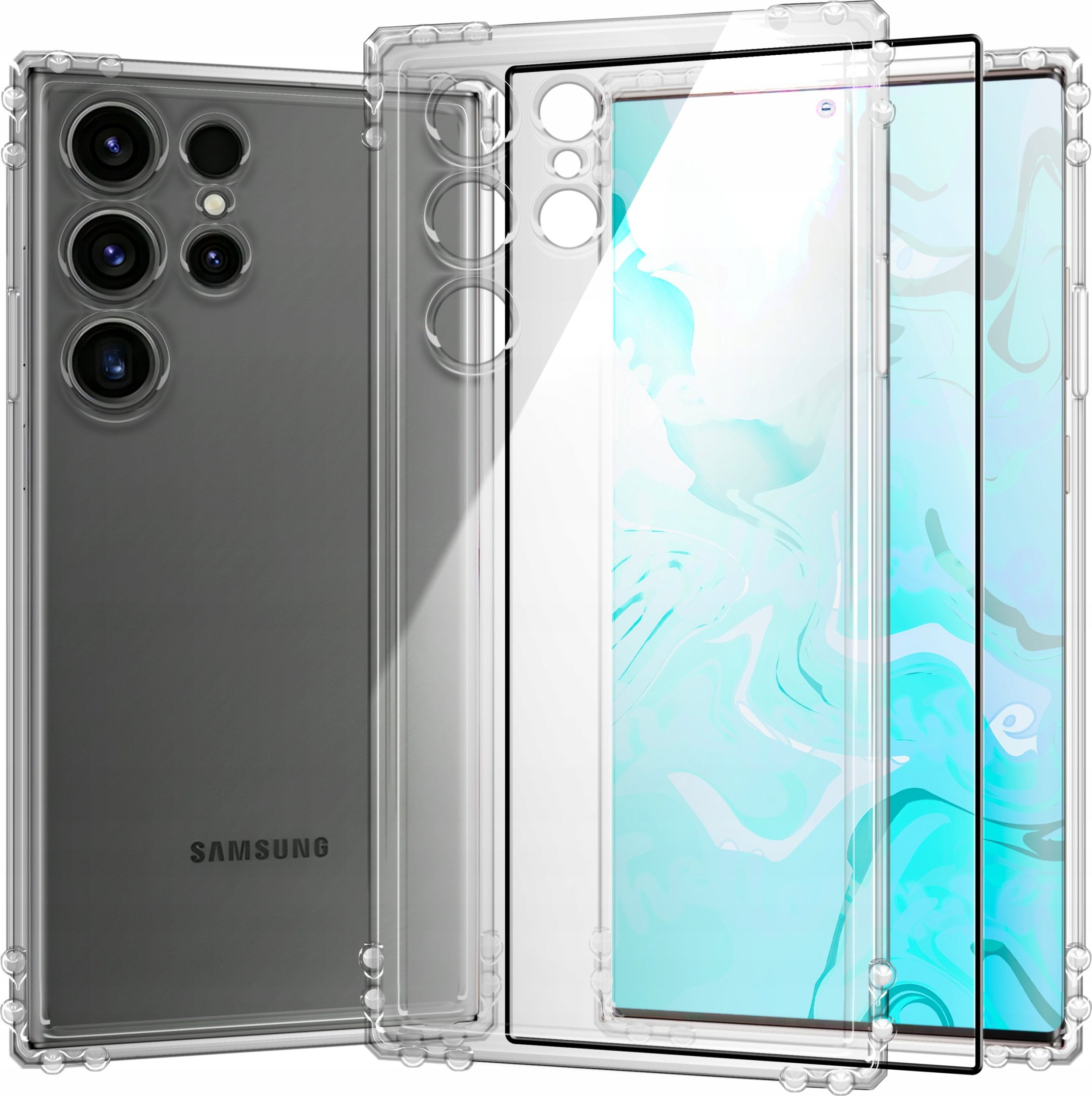 Hello Case ETUI PANCERNE DO SAMSUNG GALAXY S24 ULTRA | CASE SILIKON GUMOWE SZKŁO