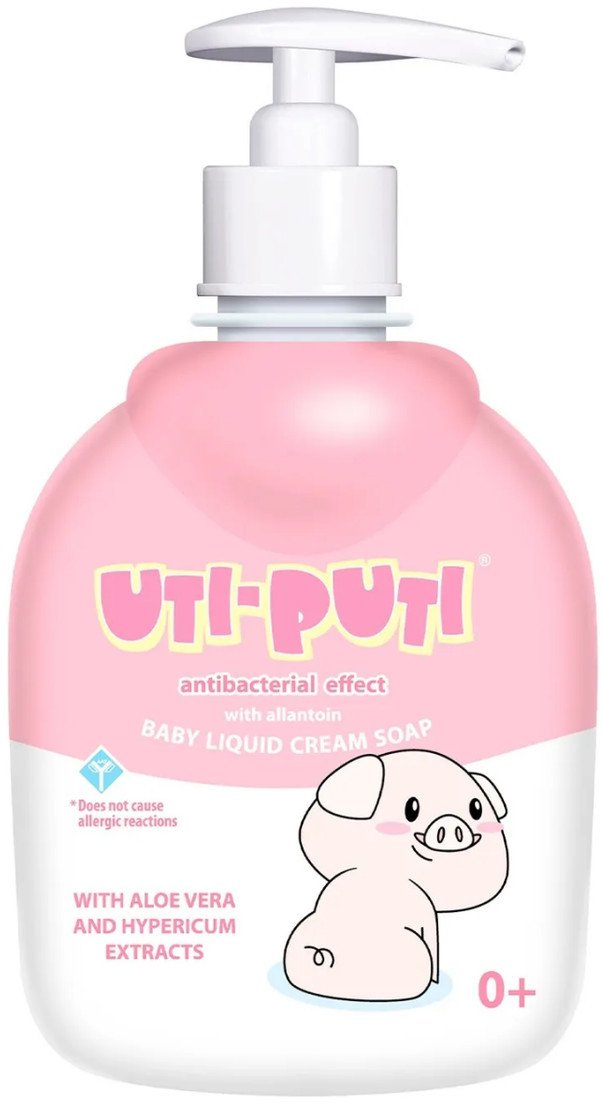 Uti-Puti Mydło kremowe w płynie z ekstraktem Aloesu i Dziurawca 0+ 300ml