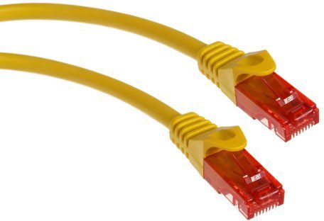 Maclean RJ-45/RJ-45, kat.6, U/UTP, żółty, 2m (MCTV-302Y)