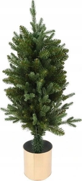 Home Styling Collection Sztuczna choinka w złotej doniczce, 90 cm