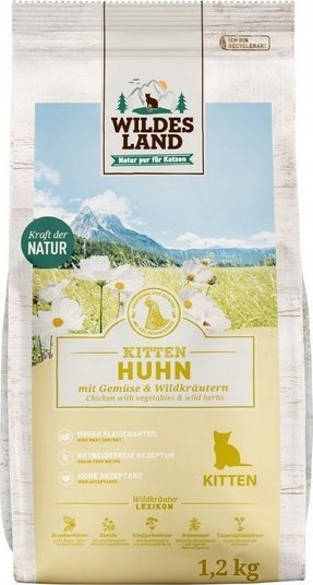 Wildes Land Wildes Land Cat Classic Kitten Huhn 1,2kg