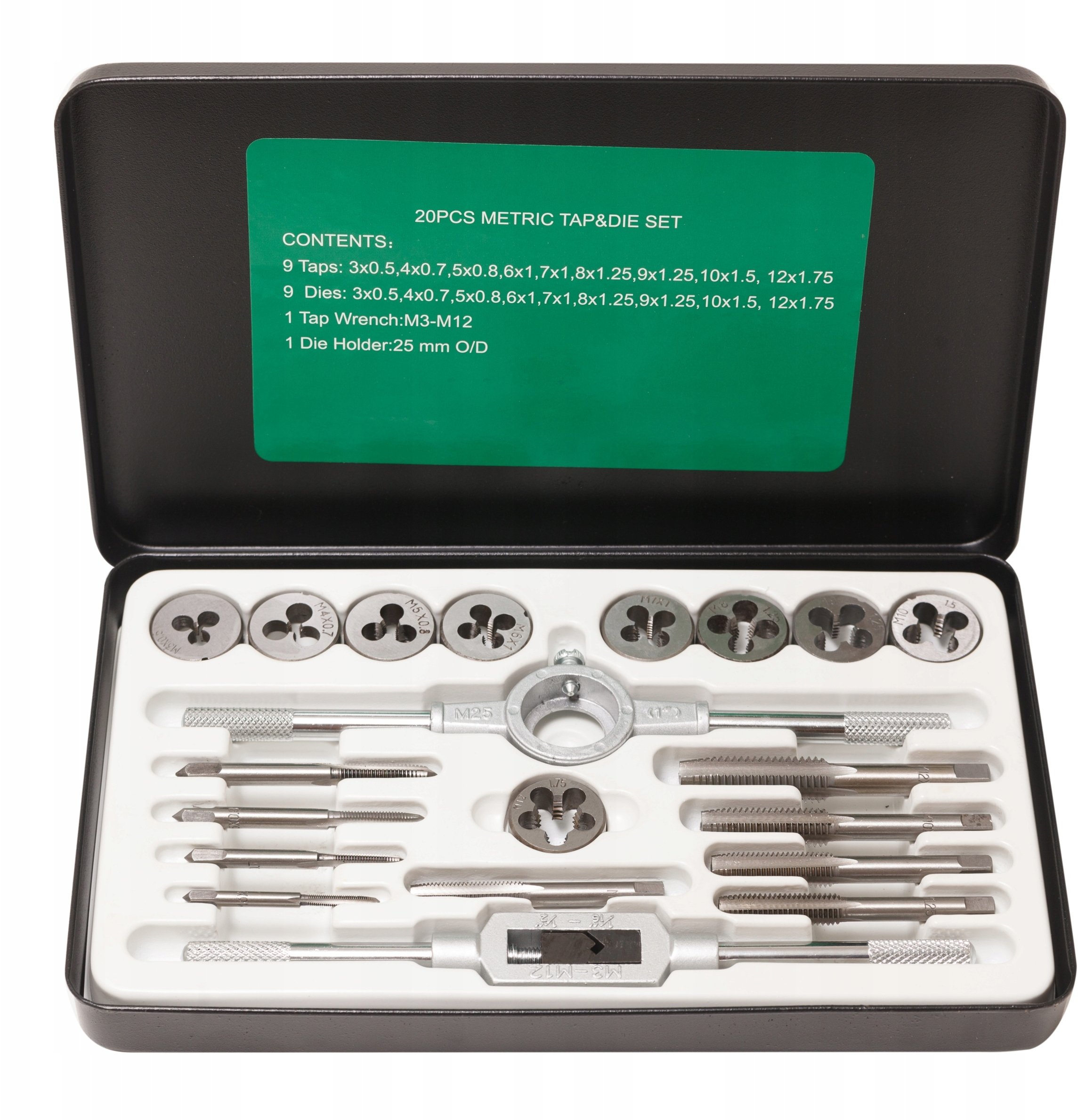 Gwintowniki i narzynki 20 el. Zestaw