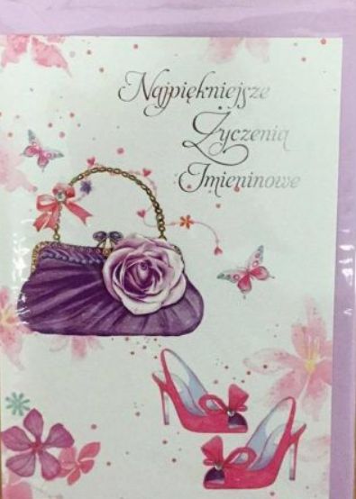 Panorama Karnet imieniny B6 Premium 25 + koperta