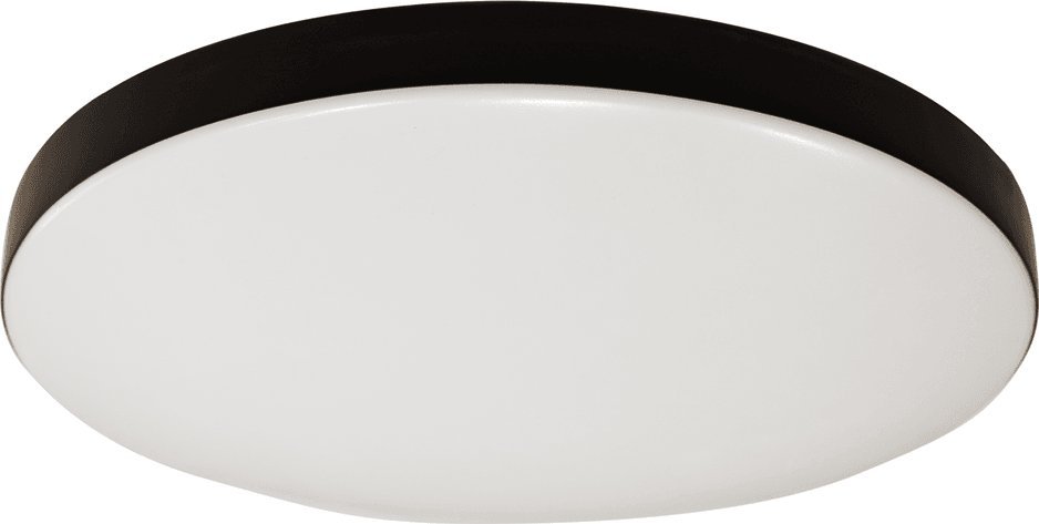 Lampa sufitowa Milagro Ledowy plafon Maya 13W czarna z czujnikiem ruchu zmierzchu