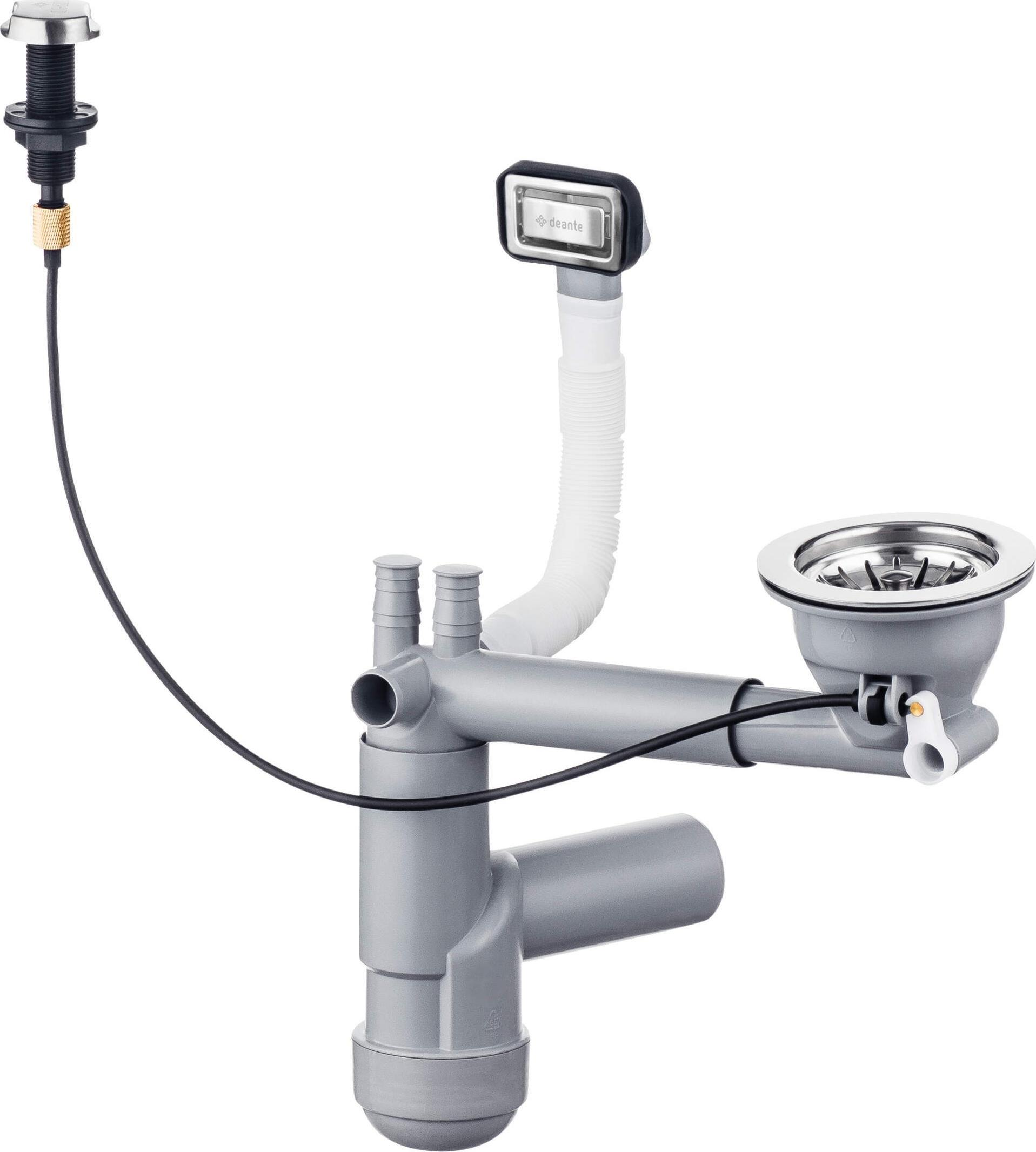 Syfon Deante Space-Saver Lux Syfon do zlewozmywaka granitowego 1-komorowego - Space-Saver